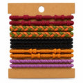 12pcs Hair Tie Bracelets, Boho Elastic Bands for Women Ponytails (Vibrant) - color: Vibrant