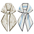 GERINLY 2 PCS Neck Scarf for Women, Long Purse Scarf for Handbags, Narrow Hair Scarves, Bag Charm Accessories Headband - color: Blue