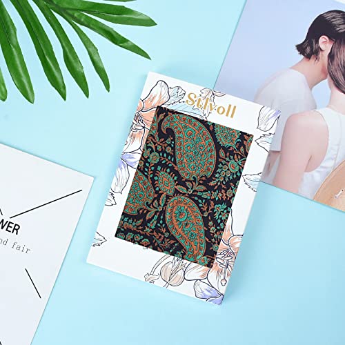 Stlvoll 100% Silk Head Scarf for Women - 27" Hair Scarves Satin Bandanas Square for Night Sleeping with Gift Packed - color: Green/Khaki/Black