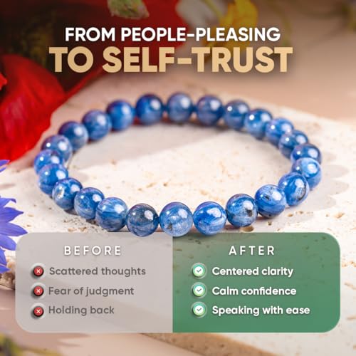 Conscious Items Spiritual Bracelets for Women & Men, Healing Crystal Bracelet with Natural Stones for Meditation, Chakra Alignment & Inner Transformation - style: My Truth, My Power