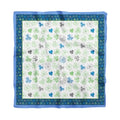 dscarf Womens Neck Scarf 21"x21" Small Square | Headband Scarf Ethnic Bandana Head Scarf Flowering Breathable Lightweight - color: Clover Design