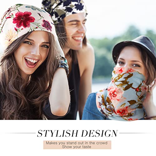 SATINIOR 5 Pieces Women's Slouchy Beanie Chemo Hat Stretch Cancer Head Wraps Sleep Head Scarf for Cancer Patient - color: Multicolor, style: Elegant Style