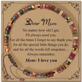 Inspirational Gifts Bracelets for Women: Mothers Day Birthday Gifts for Mom Women Friends Sister - Healing Natural Stone Beads Bracelets Thinking of you Get Well Soon Gift for Women - color: A-P JASPER STONE-MOM