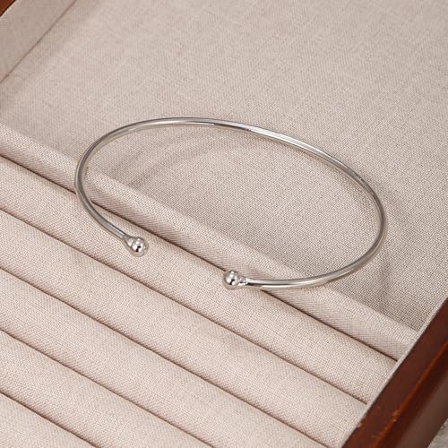 YVVLEE 4PCS Gold Silver Arm Cuff Jewelry for Women Upper Arm Cuff Bangle Band Armlet Adjustable Minimalist Coil Arm Armband Set - color: D
