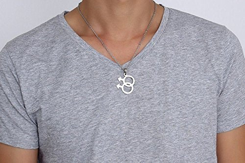 Sisadodo Gay Romance Gifts Necklace - Rainbow LGBT Pride Bisexual Transgender Pendant Necklace Gifts for Men Birthday Christmas Valentines Day Gifts - size: Man