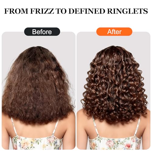 Curl Defining Brush for Thick Coily Hair, Firm-Bristle TPEE Detangling Brush for Coarse 4A–4C Curls, Dual-Sided Wide & Narrow Tooth Brush for Wet & Dry Curl Shaping– Women & Men (2054-Matte Black) - color: 2054-Matte Black