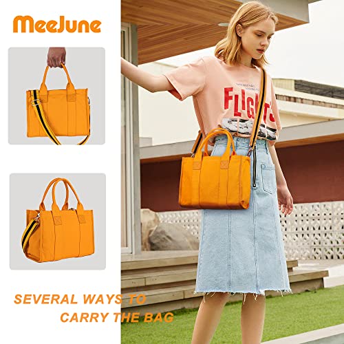 Canvas Tote Bag for Women Top Handle Handbag Crossbody Tote Bag for Women - color: A12-yellow