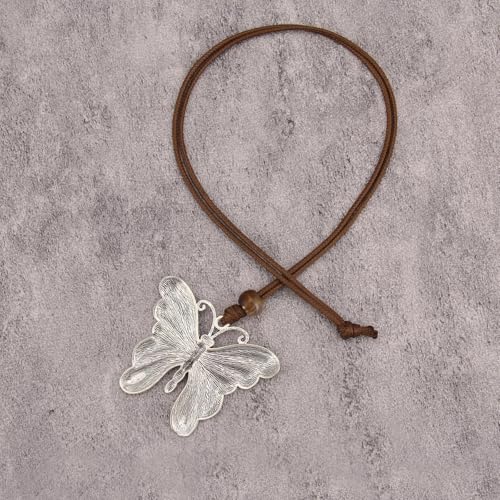 JAOYU Boho Necklace for Women Large Pendant Necklace Boho Long Choker Leather Gold Necklace Vintage Earthy Jewelry Trendy - style: Boho Gold Necklaces