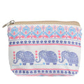 Women and Girls Cute Fashion Coin Purse Wallet Bag Change Pouch Key Holder - color: Bohemian Elephant