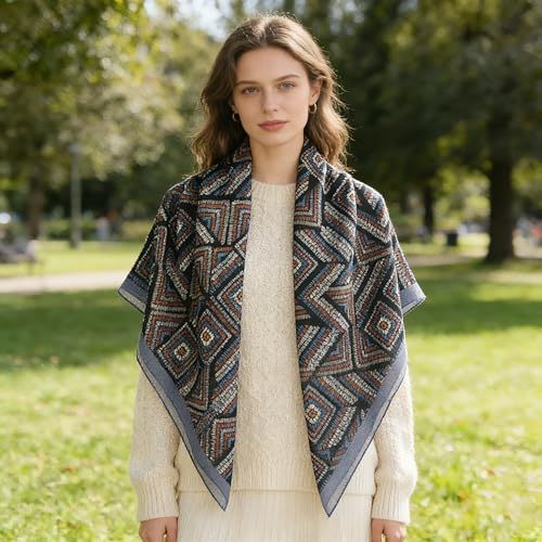 41" Large Square Scarf Hairscarf Fashion Scarves Hair Wrapping Scarfs Night Sleeping Headscarf for Women B06 - color: B063