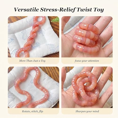 Fidget Bracelet Natural Bodhi Seeds Beaded Bracelets Zen Fidget Stretch Bracelets Alleviate Anxiety Stress Protection Healing Bodhi Jewelry Gifts for Women Men - color: B2:Fidget Bracelet