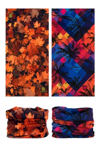 Head Wrap Headwear Headband Bandana Face Mask magic scarf for men & women - color: 6pcs. Woods