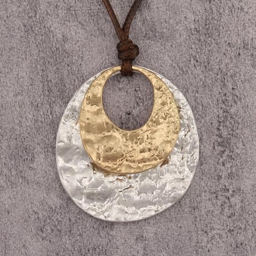 Chunky Necklace for Women Boho Pendant Necklace Statement Western Choker Necklaces for Women Vintage Bohemian Jewelry - style: Bohemian Style Necklace