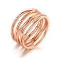 Barzel 18K Gold Plated Statement Ring For Women, Trendy Statement Ring, Sizes 5-10 - Made in Brazil - color: Rose Gold