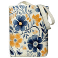 itgowisa Canvas Tote Bag for Women, Tote Bag with Zipper Inner Pocket, Zippered Canvas Bag for Shopping Work Grocery Everyday - style: Floral