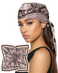 AWAYTR 35” Satin Head Scarf for Women Like Silk Scarf for Hair Scarf Satin Hair Bandana Women Headscarf Hair Wrap Scarf Neck - color: Beige