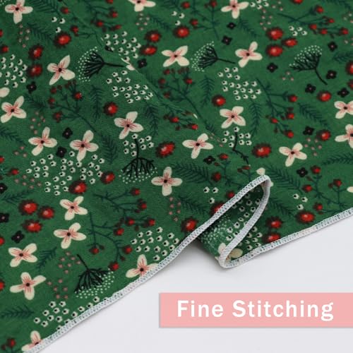 Bandanas for Women Men 21"x21" Floral Headband Scarf Versatile Hair Bandana Square Head Scarf - color: Green Garden