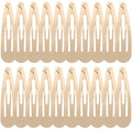 WILLBOND 30 Pieces 3.1 Inch Large Metal Snap Hair Clips Nonslip Barrettes Women Hair Accessories (Taupe) - color: Taupe, style: Minimalist