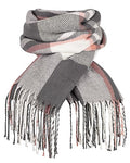 Loritta Womens Scarf Fashion Long Plaid Shawls Wraps Big Grid Winter Warm Lattice Large Scarves Gifts - color: S-light Gray Beige Lattice