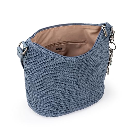 The Sak Sequoia Hobo Bag - Hand Crochet Large Women's Purse for Everyday & Travel - Durable Handbag & Tote With Zipper Pocket - color: Maritime