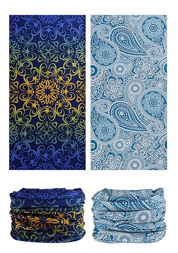 Head Wrap Headwear Headband Bandana Face Mask magic scarf for men & women - color: 6pcs. Boho
