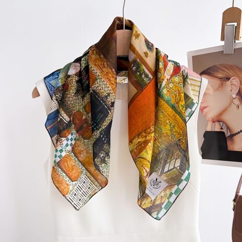 Large Cotton Bandana Lightweight Head Hair Scarf Headbands Wraps Cover Handkerchiefs for Women Men 25 x 25 inch - color: Rt16