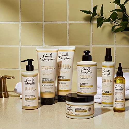 Carol's Daughter Goddess Strength 7 Oil Blend Scalp and Hair Oil for Waves, Coils and Curls, Hair Treatment with Castor Oil, 4.2 Fl Oz (Pack of 6) - size: 4.2 Fl Oz (Pack of 6)