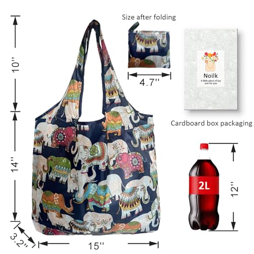 Reusable Grocery bags, 4 Pack - Lightweight And Compact, Grocery Totes Animal Printed, Machine Washable And Durable, Ideal For Groceries, Travel, And Daily Use - color: Cartoon Fish 4 Pack