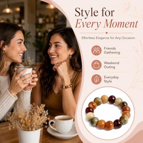 Fidget Bracelet Natural Bodhi Seeds Beaded Bracelets Zen Fidget Stretch Bracelets Alleviate Anxiety Stress Protection Healing Bodhi Jewelry Gifts for Women Men - color: C2:Fidget Bracelet