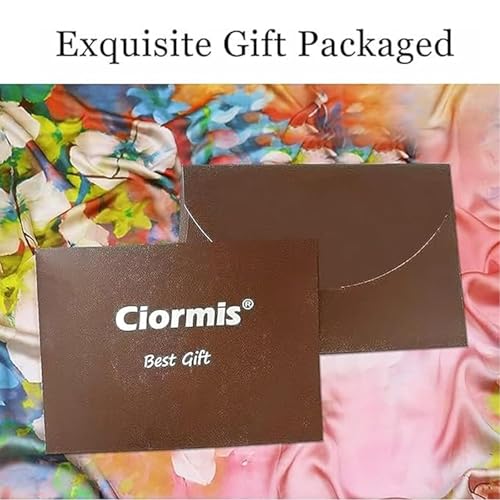 Ciormis 100% Mulberry Silk Scarf-Women's 21''/27''Square Silk Hair Head Scarf Neckerchief with Gift Packaged - color: 21''x 21''-style 22-azure Green