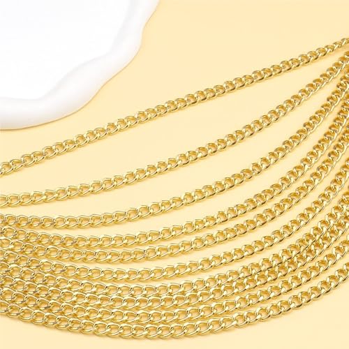 THREEBOY Women Apparel Belts Fashion Sexy Multilayer Metal Pearl Waist Chain Belt - color: New Gold