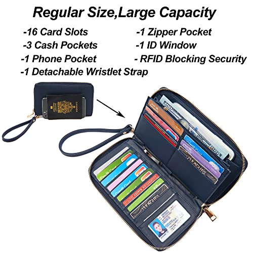 Purses And Wallets Set For Women Work Tote Satchel Handbags Shoulder Bag Top Handle Totes Purse With Matching Wallet - color: A5-3pcs/Set Darkblue