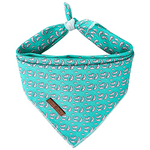 lionet paws Summer Dog Bandana Manatee for Small Medium Large Dogs, Cat Dog Kerchief Triangle Bibs Scarf for Male Female - color: Manatee, size: Small (Pack of 1)