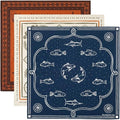 The Peacock Crew Premium Soft Cotton Bandanas Pack for Men and Women Paisley 22 x 22 inches - color: 3 Pack Hiker Western Fish