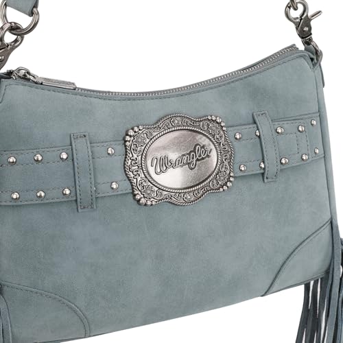 Montana West X Wrangler Hobo Bag for Women Fringe Western Shoulder Bag Vegan Suede Tassel Hippie Crossbody Bag