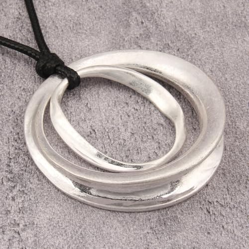 Chunky Necklace for Women Boho Pendant Necklace Statement Western Choker Necklaces for Women Vintage Bohemian Jewelry - style: Bohemian Long Necklaces