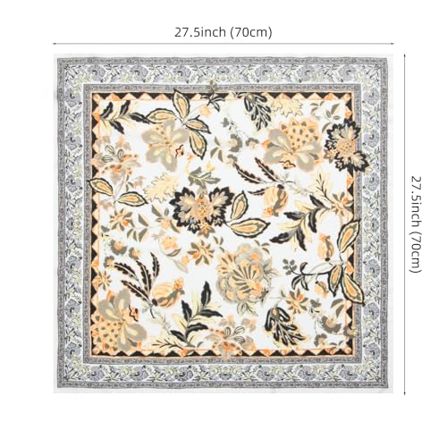 RIIQIICHY Women Head Hair Scarf Like Satin Silk Scarf Sleeping Hair Wrapping Night 27.5" - color: C017