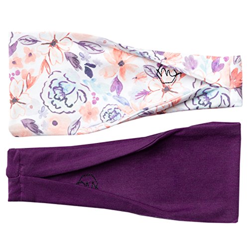 Maven Thread Wide Workout Headbands for Women – Non-Slip Sweatbands for Gym, Running & Yoga - color: Asana