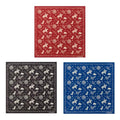 22"x22" Multi-Purpose 100% Cotton Bandana Face Mask(3-Pack) - color: Cowboy Assorted