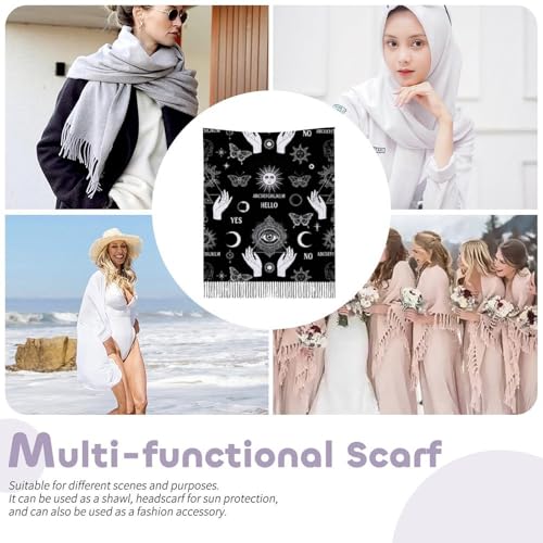 Scarfs for Women Fall Winter Scarves Shawls and Wraps for Evening Dresses - color: Design7