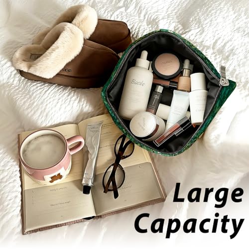 Cute Cat Makeup Bag, Kitty Cosmetic Zipper Travel Toiletry Bag for Traveling Women, Cute Black Cat Gifts for Women & Teen Girls, Cats Gifts Lovers - color: 02-Cat(08)