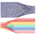 Maven Thread Wide Workout Headbands for Women – Non-Slip Sweatbands for Gym, Running & Yoga - color: Rainbow