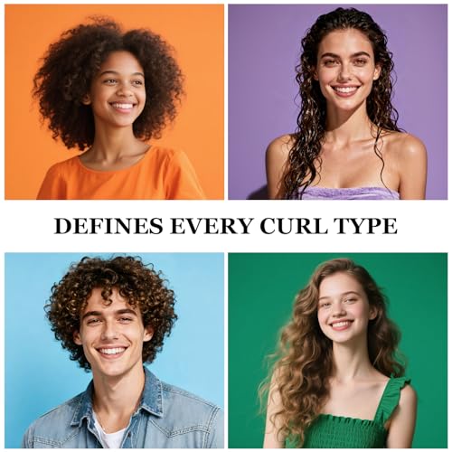 Curl Defining Brush for Thick Coily Hair, Firm-Bristle TPEE Detangling Brush for Coarse 4A–4C Curls, Dual-Sided Wide & Narrow Tooth Brush for Wet & Dry Curl Shaping– Women & Men (Aqua Mint) - color: Aqua Mint