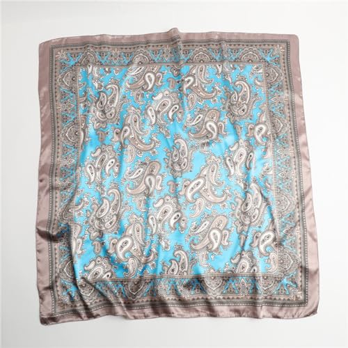 Headscarf Large Square Women Scarf 35" Fashion Scarves Silk Feeling Hairscarf - color: A110