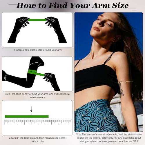 2Pcs Arm Cuff Gold Upper Arm Cuff for Women Adjustable Upper Arm Bracelets Open Irregular Arm Bangle Minimalist Coil Swirl Armlets Armband Jewelry - style: styleC gold