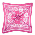 DOOBO Satin Head Scarf - 27.5 Inches Silk Bandana Hair Wrap Square Scarf for Women & Girls - color: Hot Pink