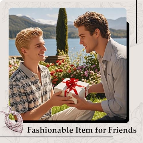 27.16'' Bandanas for Men, Cotton Mens Head Scarf with Flower Pattern Floral Hair Bandana Headband for Daily Casual - color: White Red