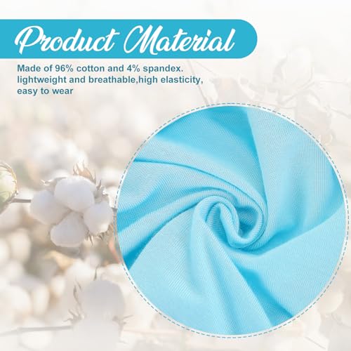 JenPen 4 Pcs Cotton Chemo Headwear for Women Turban Soft Cancer Head Scarf Hats Beanie Elastic Hair Wraps - color: Fresh Colors