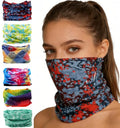 KINREE 6PCS Outdoor Magic Scarf, Elastic Headbands, Headscarves, Headwear, Mask - color: May