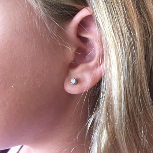 QWALIT 3 Pairs Ear Piercing Kit Silver Gold Ear Piercing Gun Kit Disposable Self Piercing Earrings at Home Earring Gun Piercing kits with Earring Studs Small Ball - color: A3-Mix -silver gold